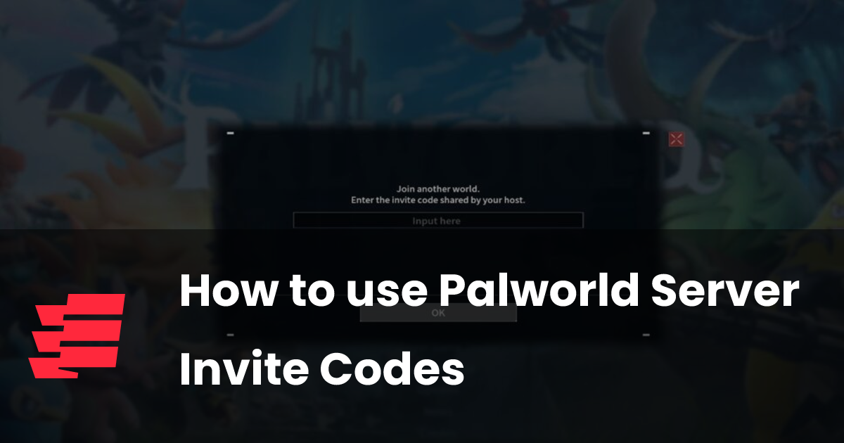 How to use Palworld Server Invite Codes